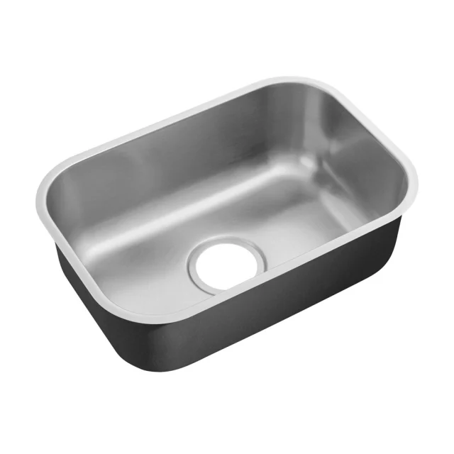 Bacha de cocina rectangular de acero inoxidable 50x34 cm (Fuji cepillado)