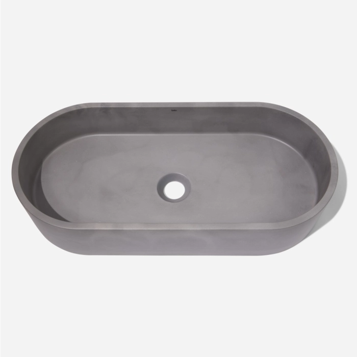 Bacha de baño ovalada de concreto 60 cm (Francs Cemento) - Imagen 7