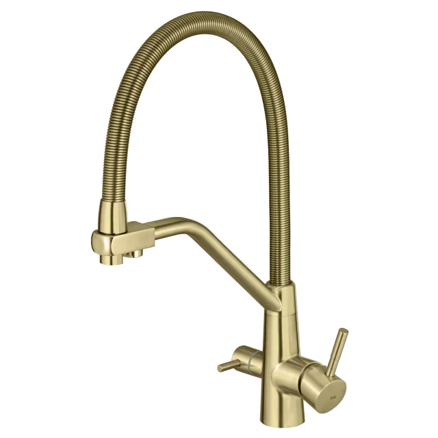 Grifo de filtro monocomando giratorio (Nassau oro mate)