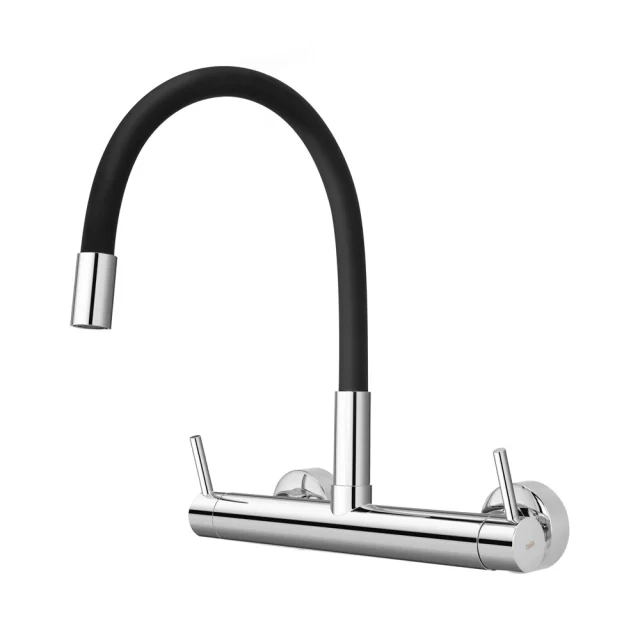 Grifería monocomando de pared gourmet (Viana negra)