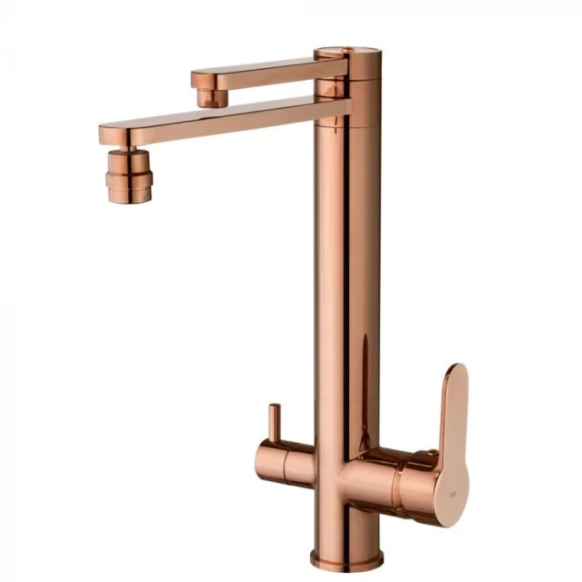 Grifo de filtro monocomando giratorio (Ibiza rose gold)