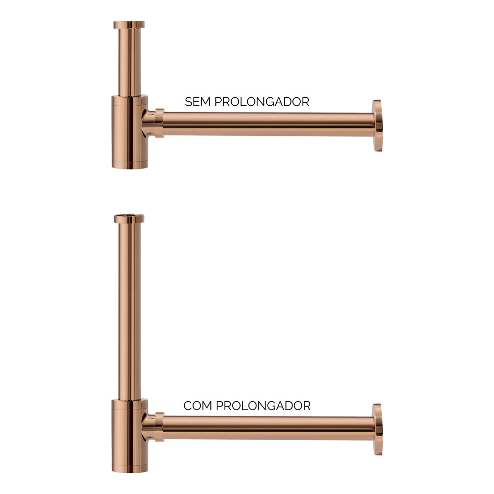 Extensor de sifón metálico (líne rose gold) - Imagen 2