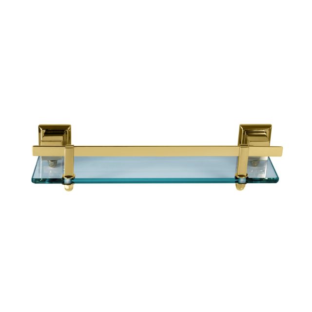 Pratelera de vidrio incolor (Premium Dorado Gold)