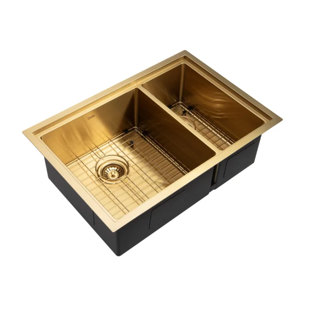 Bacha Doble Acero Inoxidable Rectangular 73x50 cm (Kai Oro  Ma