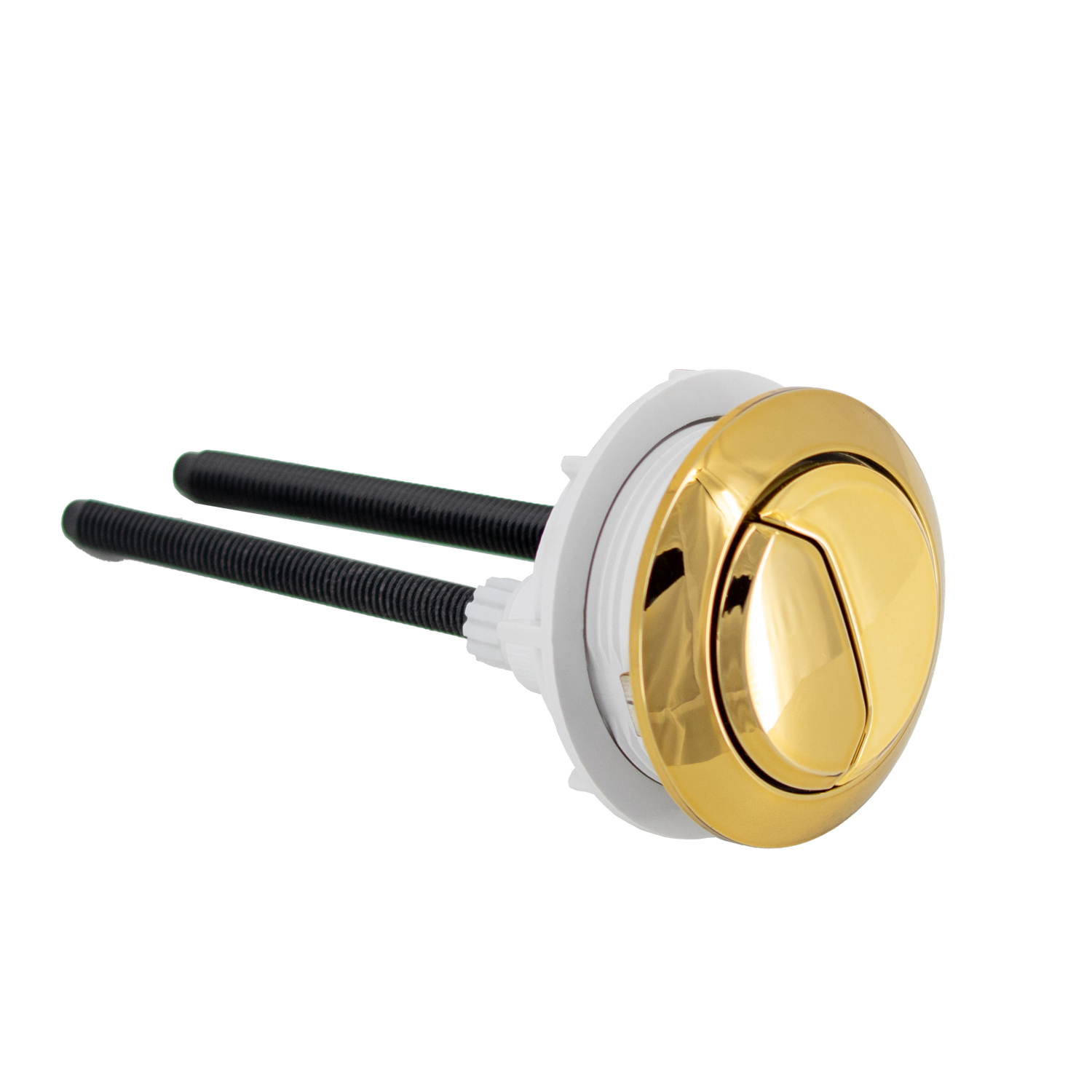 Botón doble redonda caja acoplada activación (6cm dorado gold)