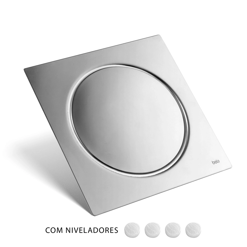 Desagüe click de baño inteligente 15x15 cm (Cromado)