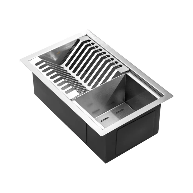 Escurridor Empotrado Canalón Húmedo Acero Inoxidable 26x41 cm (Cepillado)