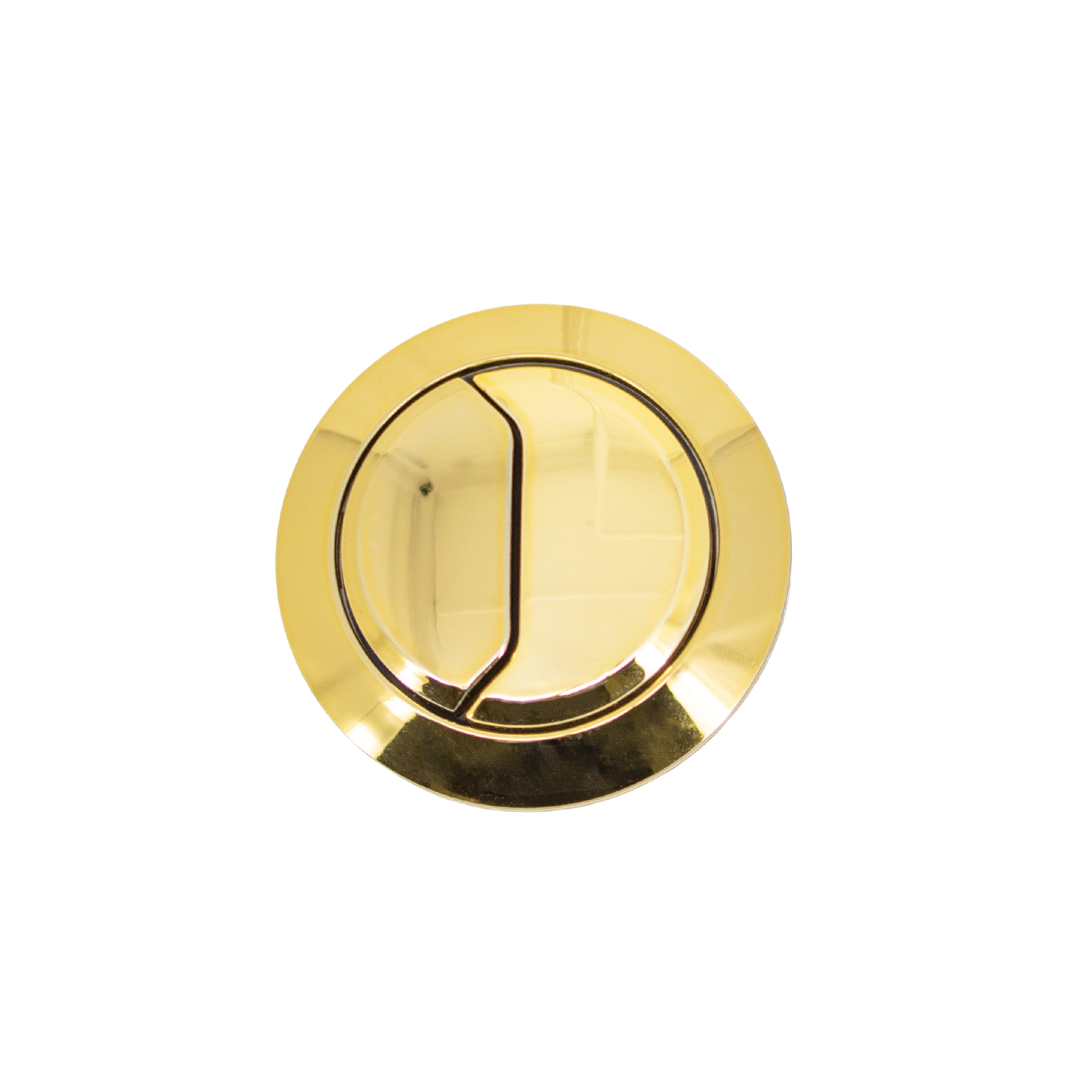 Botón doble redonda caja acoplada activación (6cm dorado gold) - Imagen 2