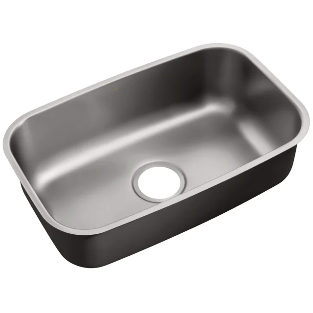 Bacha de cocina rectangular de acero inoxidable 59x37 cm (Miura Grafite)