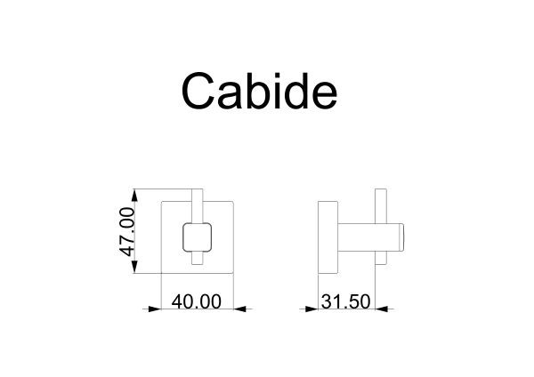 Gancho de pared (Square dorado gold) - Imagen 4