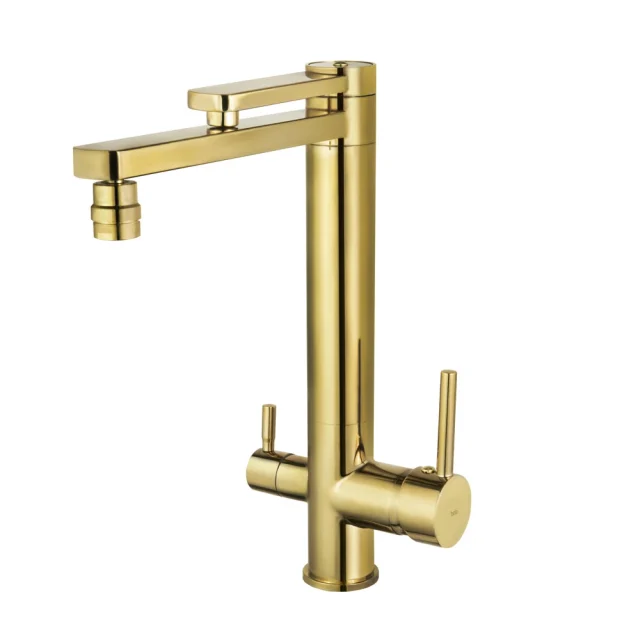 Grifo de filtro monocomando giratorio (Ibiza dorado gold)
