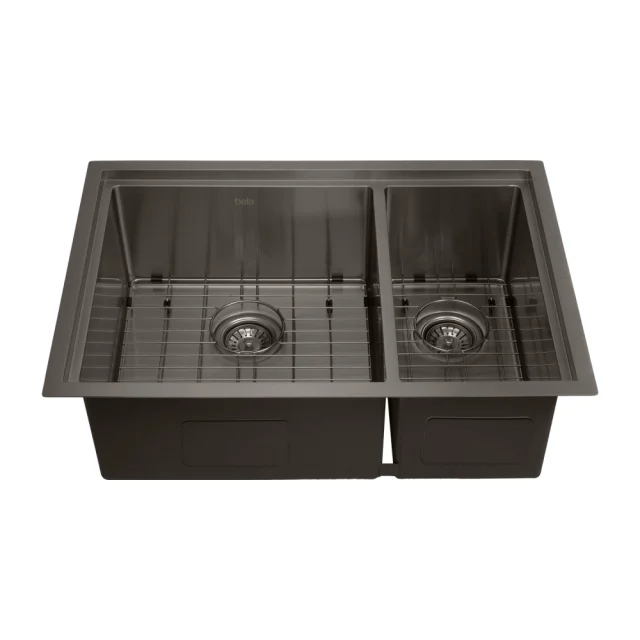 Bacha Doble Acero Inoxidable Rectangular 73x50 cm (Kai Negra)