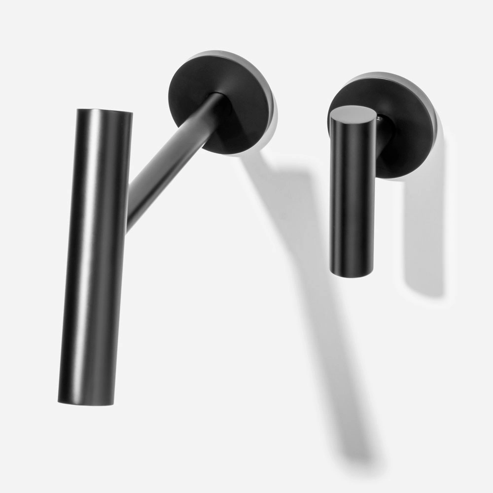 Grifería de pared monocomando para baño (Lay Negra) - Imagen 6
