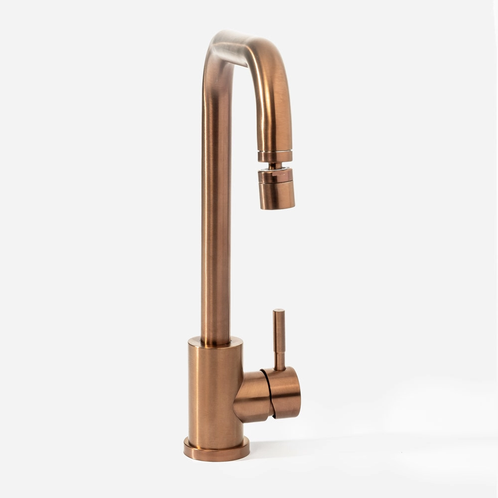 Grifo de cocina de monocomando giratorio (Malta rose mate) - Imagen 13