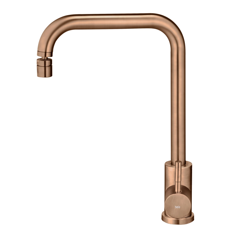 Grifo de cocina de monocomando giratorio (Malta rose mate) - Imagen 12