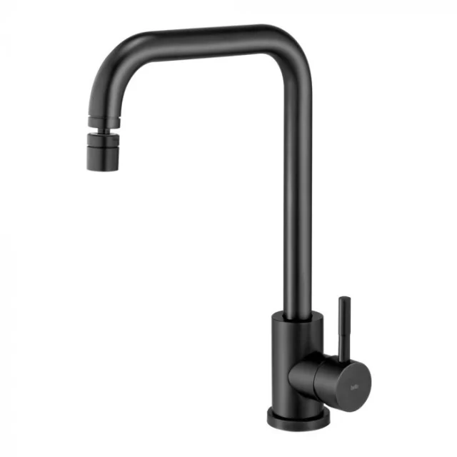 Grifo de cocina de monocomando giratorio (Malta negro)