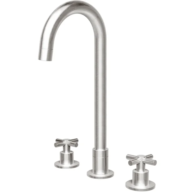 Grifo mezclador alta acero inoxidable de baño (alva cepillada)