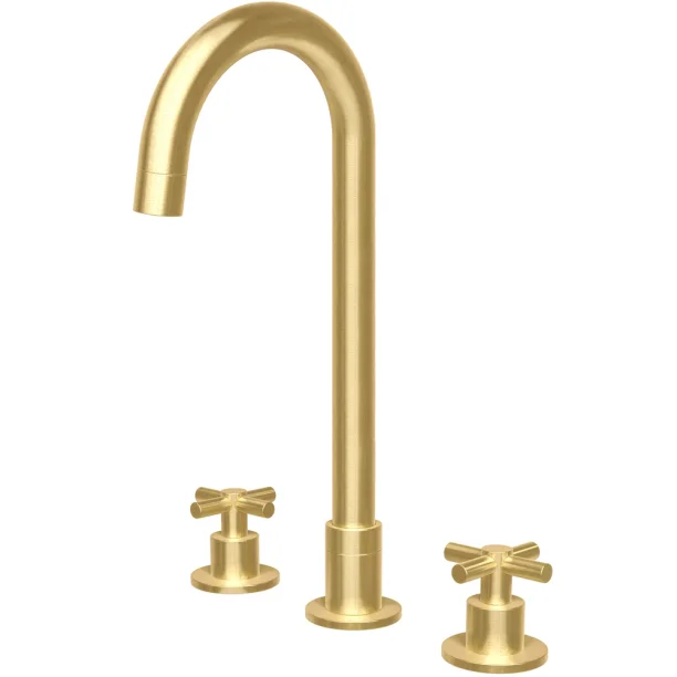Grifo mezclador alta acero inoxidable de baño (alva oro mate)
