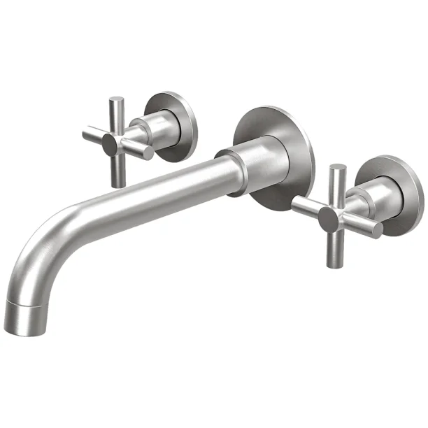 Grifería mezcladora de pared (Alva Cepillada)