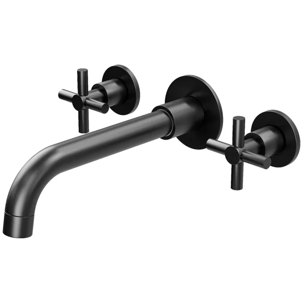 Grifería mezcladora de pared (Alva Negra)