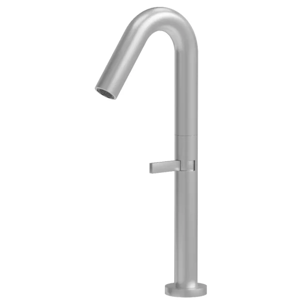 Grifo monocomando altopara acero inoxidable de baño (Tille escobado)