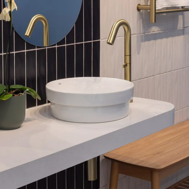 Grifo monocomando altopara acero inoxidable de baño (Tille oro mate) - Imagen 7