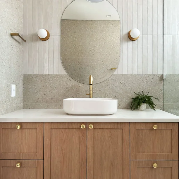 Grifo monocomando altopara acero inoxidable de baño (Tille oro mate) - Imagen 6