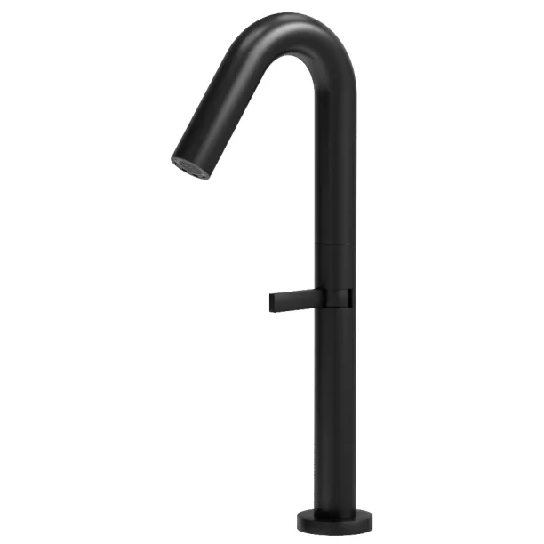 Grifo monocomando altopara acero inoxidable de baño (Tille negra)