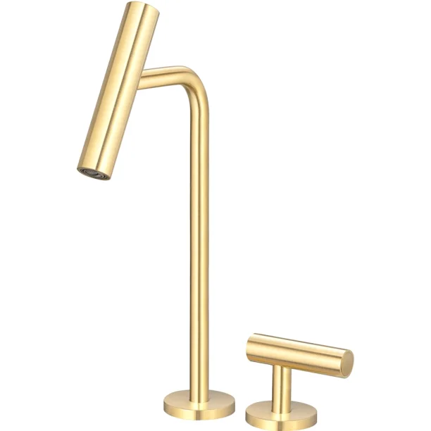 Grifería alta monomando para baño (Lay oro mate) - Imagen 2