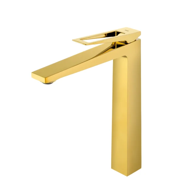 Grifo monomando alto para baño (Zeya dorado)