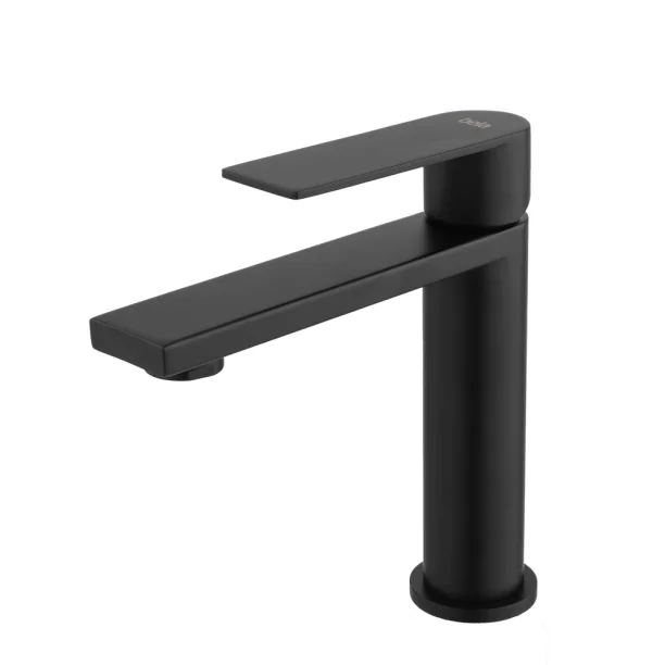 Griferia Monocomando Baja para Baño Inox (Bell Negra)