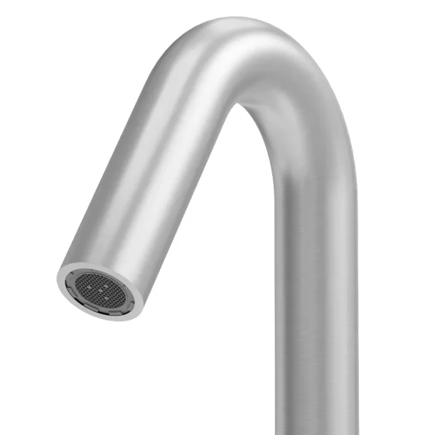 Grifo monocomando bajo para acero inoxidable de baño (Tille cepillada) - Imagen 3