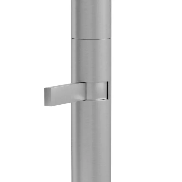 Grifo monocomando bajo para acero inoxidable de baño (Tille cepillada) - Imagen 4