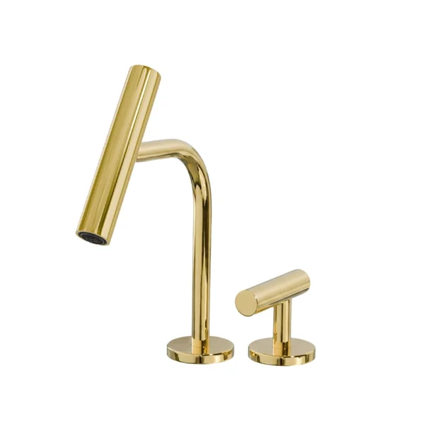 Grifería baja monocomando para baño (Lay dorado gold)