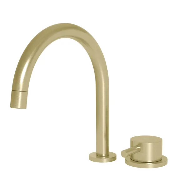Grifería baja monocomando para baño (Milos oro mate)