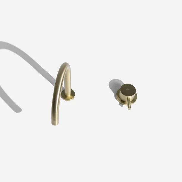 Grifería baja monocomando para baño (Milos oro mate) - Imagen 3