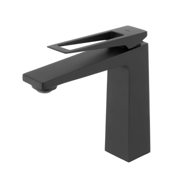 Grifo monomando bajo para baño (Zeya negra)