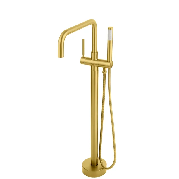 Grifo monomando de pie para bañera (Lena dorado mate)