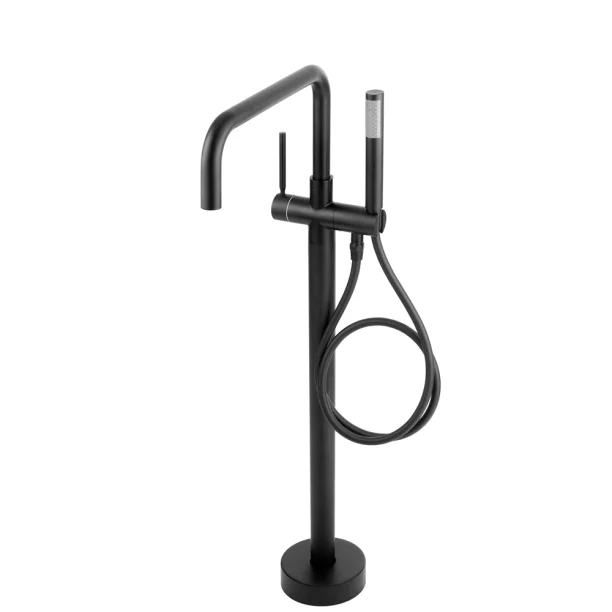 Grifo monomando de pie para bañera (Lena negro)